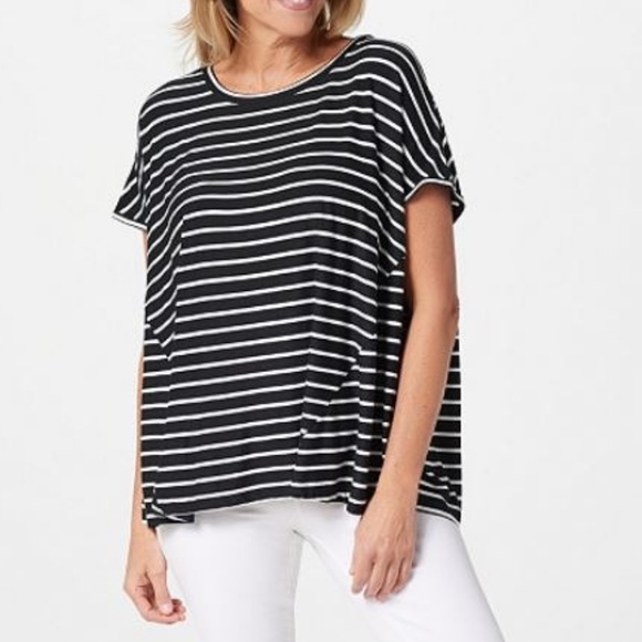 Laurie Felt Tops - Laurie Felt Knit Asymmetric Tee  050